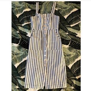 Forever 21 Stripped Overall Midi dress
